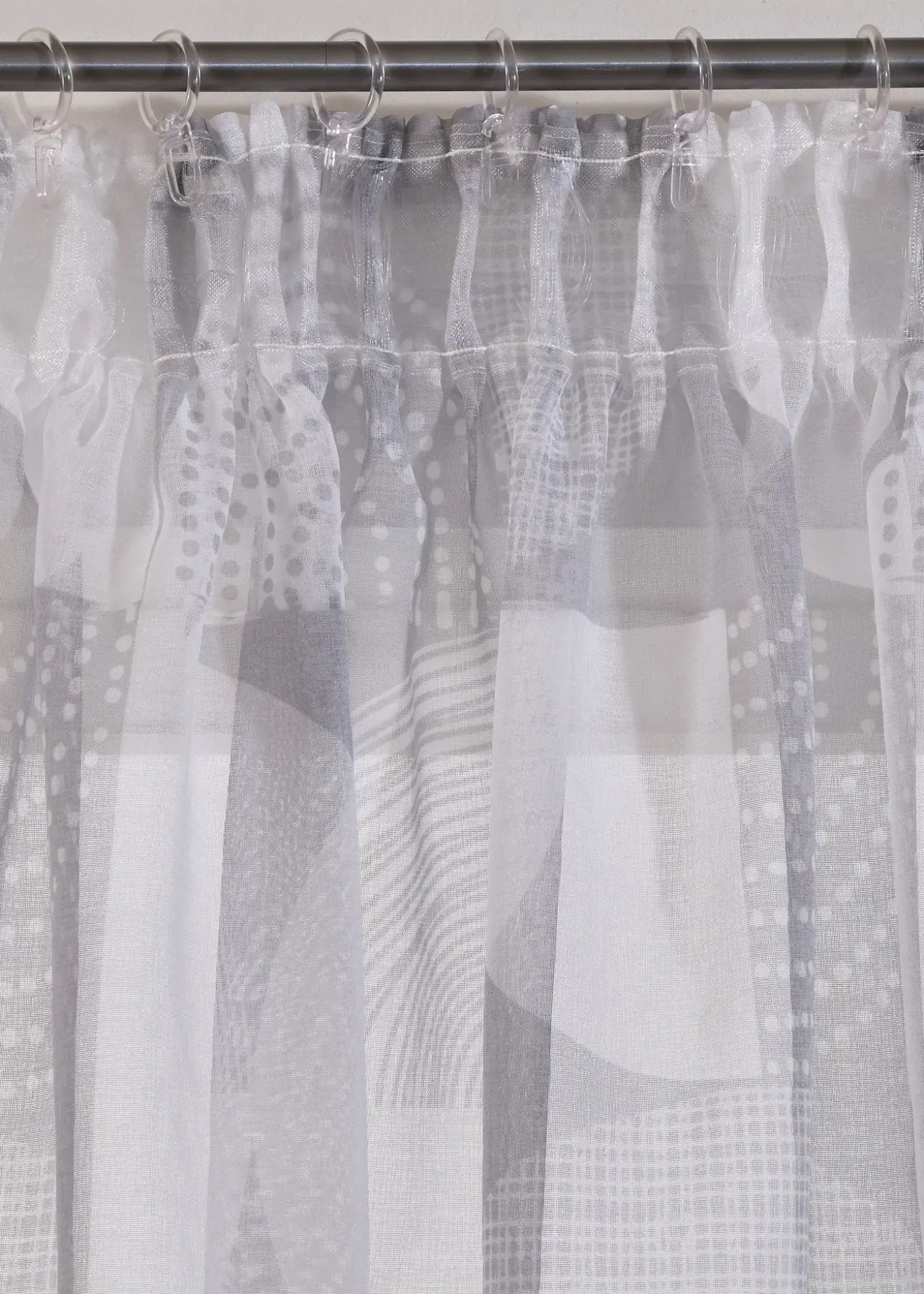 Voilage imprimé (1 pce) avec polyester recyclé